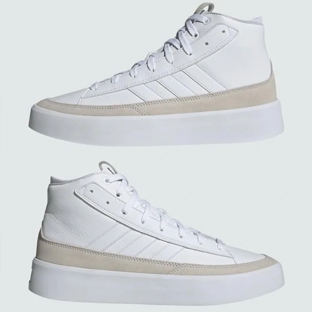 NIB [Adidas] ZNSORED Hi-Top Sneakers Cloud White Unisex Mens 11.5, Womens 12.5 - Picture 3 of 15